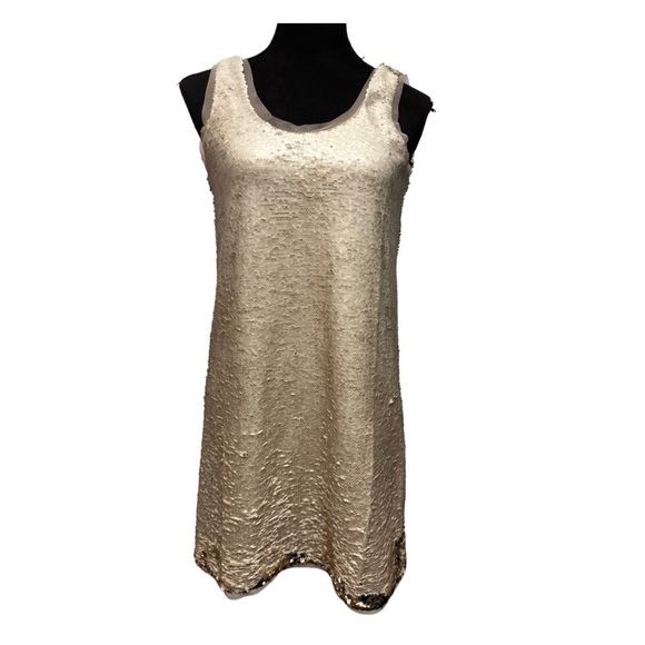 Zara Reversible Sequin Sleeveless Dress - Picture 3 of 10